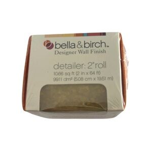 NEW Bella & Birch Designer Wall Trim Detailer 2" Roll 10.66 Sq Ft Lemon Merenge